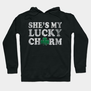 Shes My Lucky Charm Couples St Patricks Day Hoodie